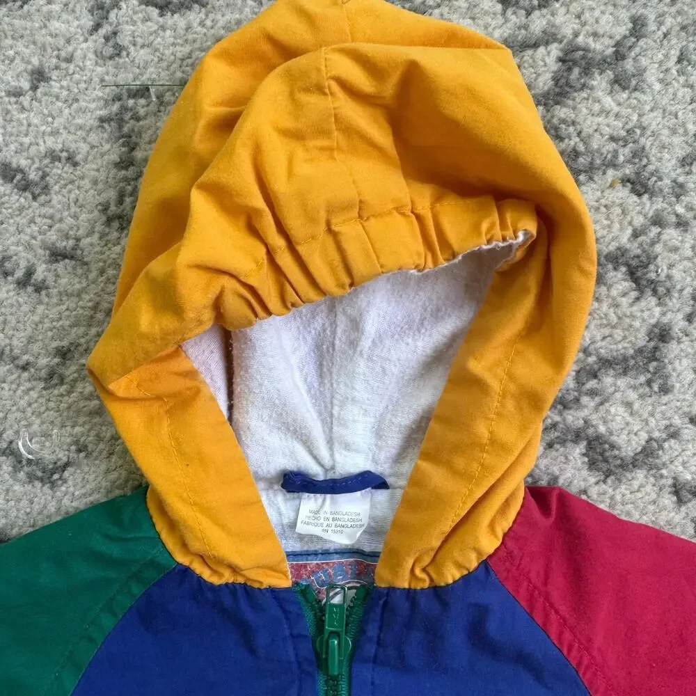 Vtg 1980s 1990s Weather Tamer Colorblock Baseball Jacket